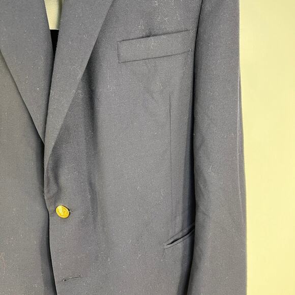 Mr. Ned Mercury Super 120 Navy Blue Blazer Sport Coat Dandy Corpcore Office - Picture 2 of 6